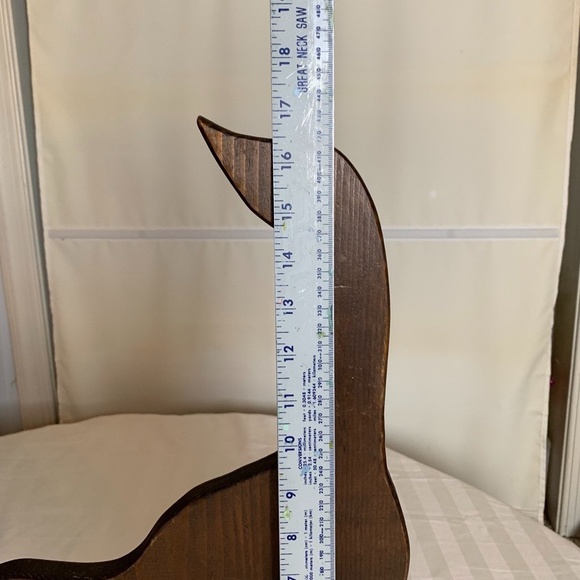 Vintage MCM 17" Handmade Decorative Brown Wood Goose Flat Silhouette~1970s - Picture 4 of 6